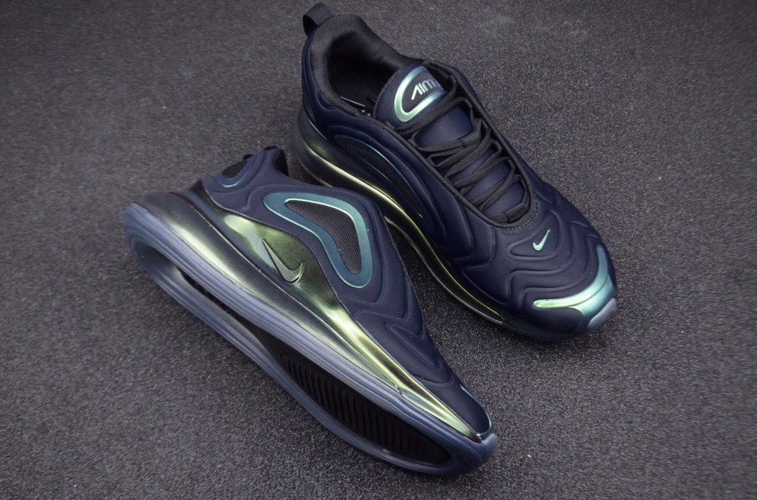 Nike Air Max Azules Oscuro, Nacarado Verde